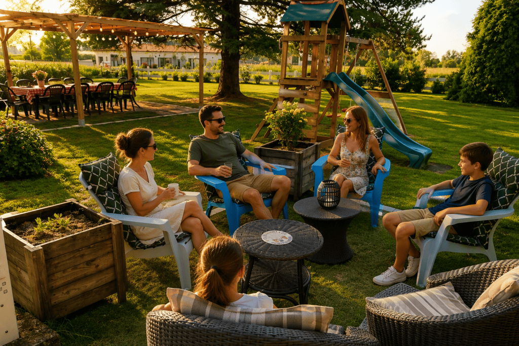jardin gite avec piscine charente maritime